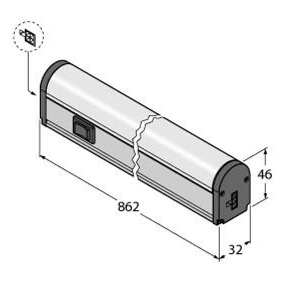 LED Linear Light In the Metal Housing   WLB32ZC850PBQMEF image 1