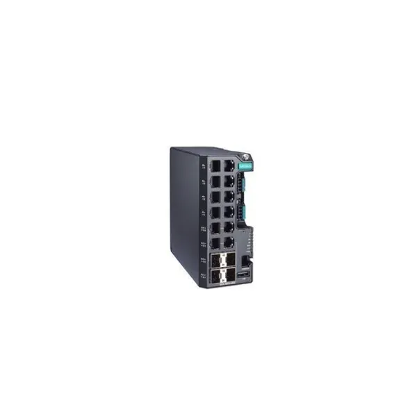 MOXA – EDS-4012-4GC-LV – Managed Gigabit Ethernet switch with 8 10/100BaseT(X) ports image 1