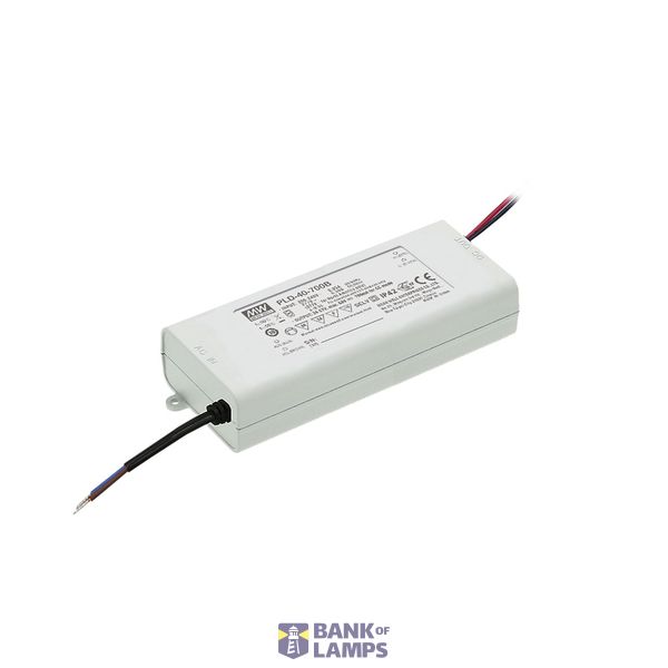 PLD-40-1750B Led driver, Class2 40W, 13-23V, 1750mA CC, MEAN WELL image 1