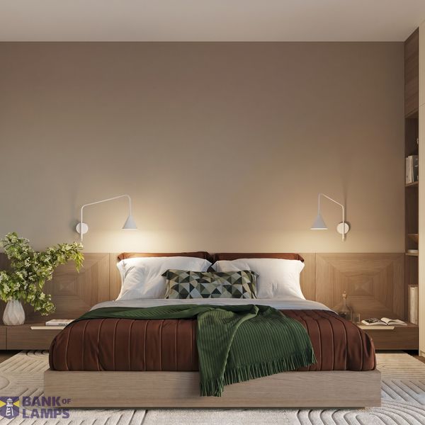Wall lamp NOX 1 white with a switch image 6