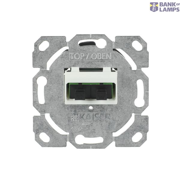 0244/22-500 Optical Inserts LC-Quad 2gang silve Optical fibre image 1