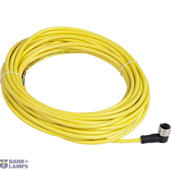 FEMALE 1/2INCH 20UNF PREWIRED CONNECTOR 3 PIN ELBOWED 20M PUR CABLE (C image 1