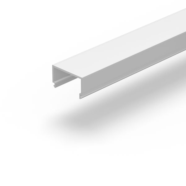 Plastic cover L 3000 B 23 H 13, Plastic (PMMA) opal colour: white image 2