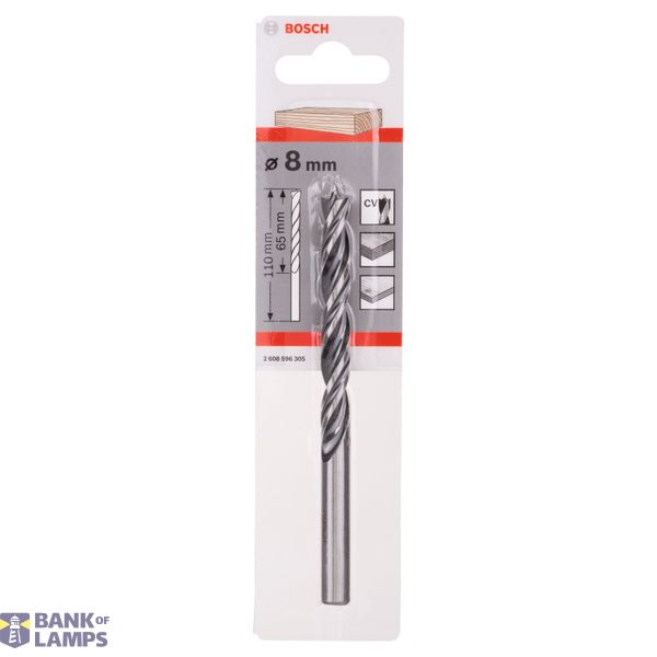 Standard brad point drill bits 8 x 75 x 117 mm, d 8 mm image 2