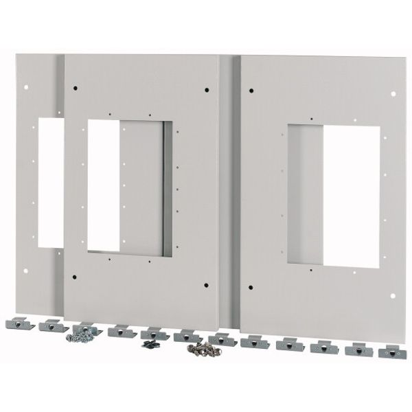 XMIX16W0803C Plug-in plate for 3xIZMX16, W=800mm, grey image 1
