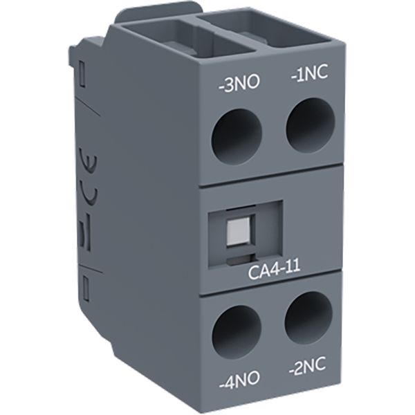 CA4-11 AUXILIARY CONTACT 1NO+1NC FRONT. image 1