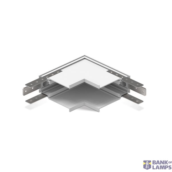 42012BR/W WHITE RECESSED CORNER WALL TO WALL (IN) image 1