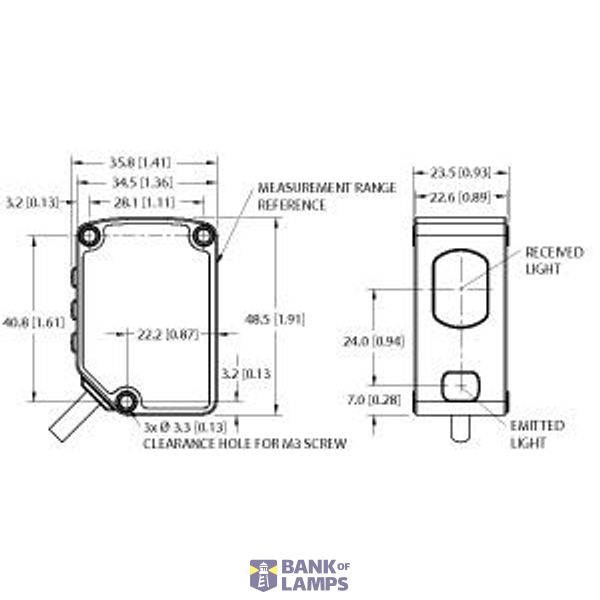 Photoelectric Sensor Laser Sensor, Diffuse Mode (Triangulation)   LM150IRSDQP-X232 image 2