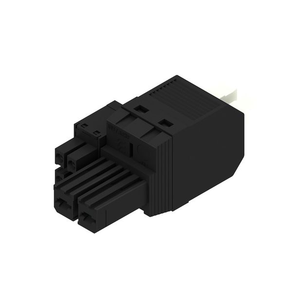 PCB plug-in connector, female plug, 7.62 mm, Number of poles: 2, 180°, PUSH IN with actuator, Clamping range, max. : 6 mm², Box image 4