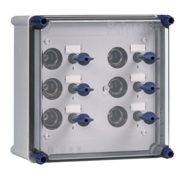 Distr. encl. 6xDII with RSD 25 incl. bus bars image 1