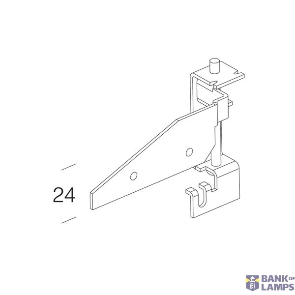 ADJUSTABLE BRACKET 901 GALVANIZED image 1