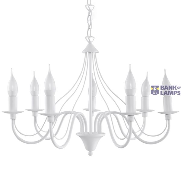 CHANDELIER MINERVA 7 WHITE E14 7X40W IP20 image 2