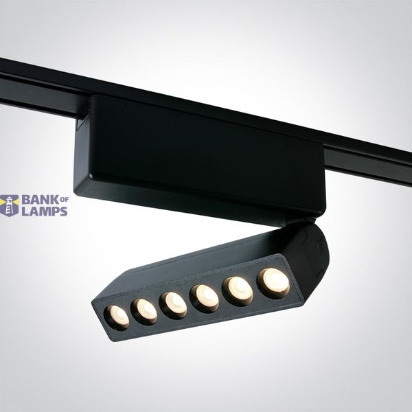 43106FA/B/V BLACK 6W CCTV 48V IP20 ADJUSTABLE FLAT MAGNETIC image 1