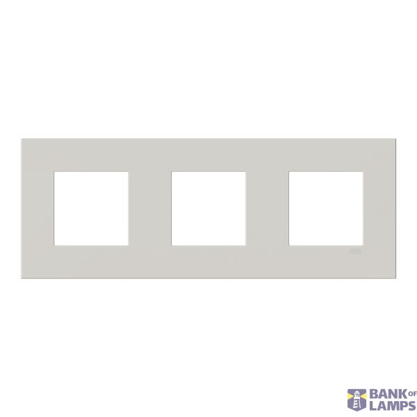 Frame 3-gang / 2+2+2-modules - ABB logo - S - Dune image 1