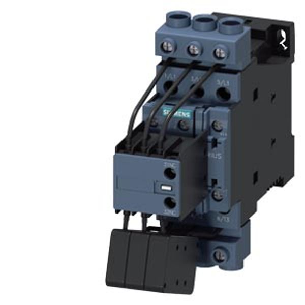 Contactor, AC-6B, 33 kVAr/400 V, 1 NO + 2 NC, 110 V DC, 3-pole image 1