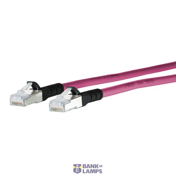 Patch cord Cat.6A AWG 26 3.5 m violet-black image 1