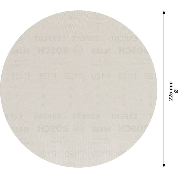 EXPERT M480 Sanding Net for Drywall Sanders 225 mm, G 120, 25-pc image 1