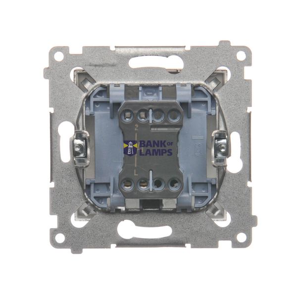 Loudspeaker socket, satin, metallized image 1