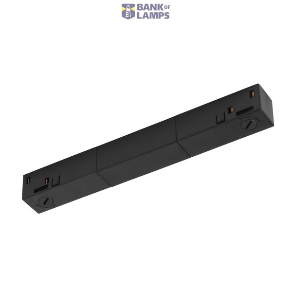 Longitudinal connector electric, 48V TRACK, black, DALI image 1