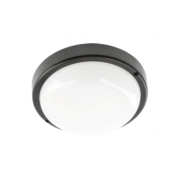 LED luminaire KODO-OK, 12 W, 1080 lm, AC175-260V, PF>0.5, Ra≥80, IP54, IK08, 4000K, round, black image 1