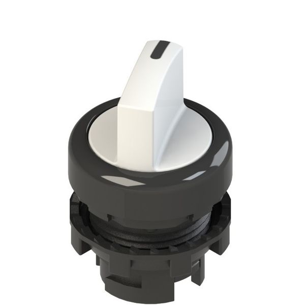 Illuminated short handle selector, 2 positions white with marking image 1