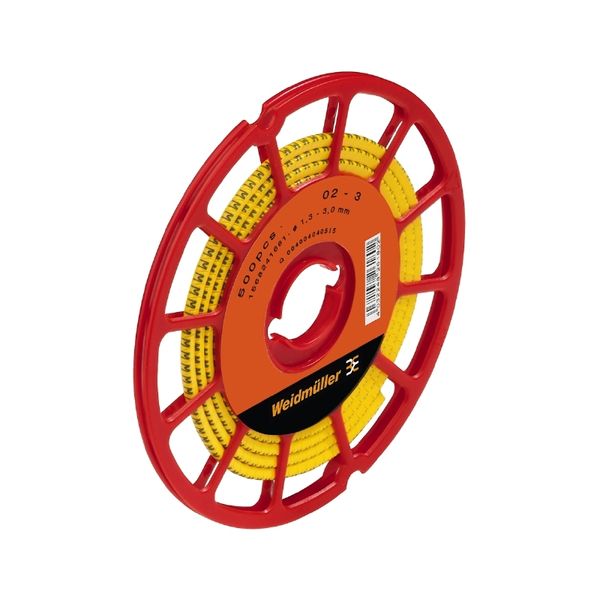 CableLine, Conductor and cable markers, 1.3 - 3 mm, 3 x 3.4 mm, yellow image 1