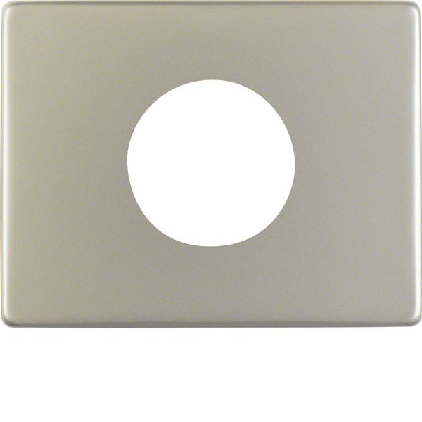 Centre plate f. push-button/pilot lamp E10, arsys, stainl. steel matt  image 1