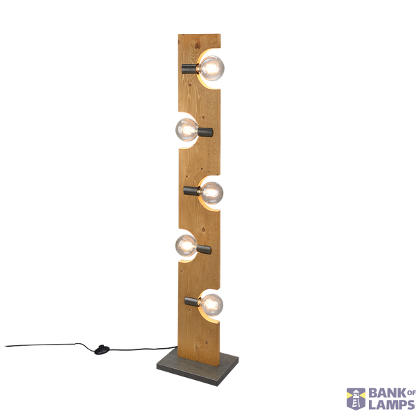 Tailor floor lamp 5xE27 wood image 1