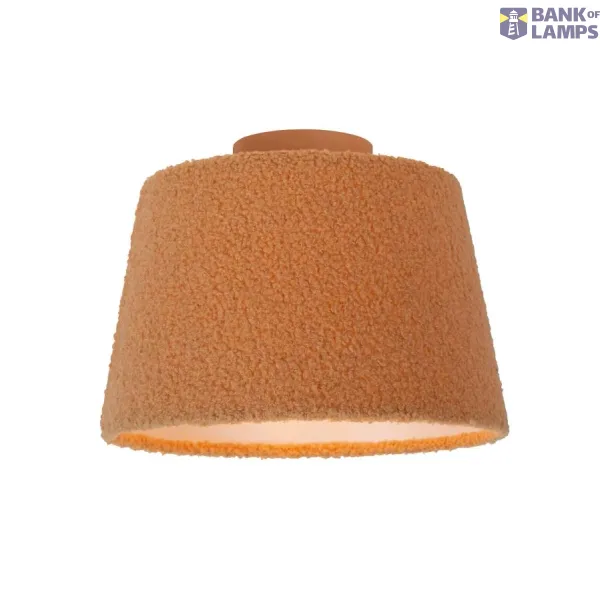 Lucide WOOLLY - Ceiling lamp - 1xE27 - Ocher yellow image 1