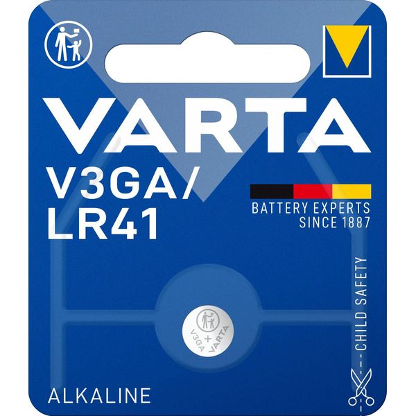 Alkaline Button Cell LR41 V3GA 1.5V 7.9×3.6mm image 1