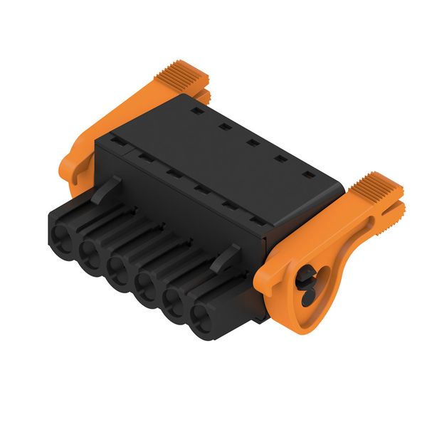 PCB plug-in connector, female plug, 5.00 mm, Number of poles: 6, 180°, PUSH IN with actuator, Clamping range, max. : 3.31 mm², Box image 2