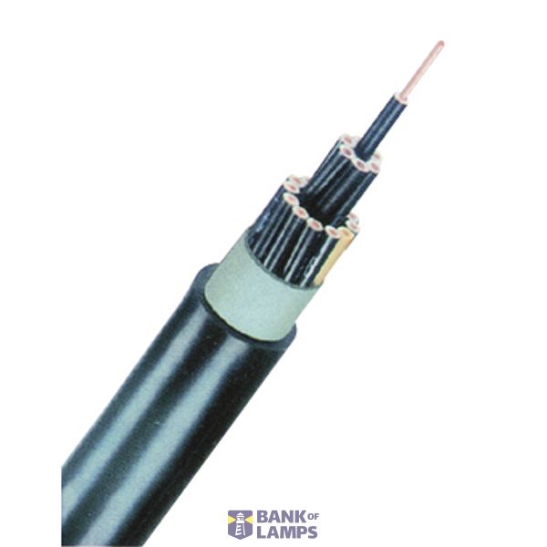 PVC Insulated Heavy Current Cable 0,6/1kV EYY-J 7x1,5re bk image 1