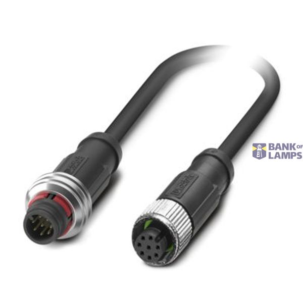 SAC-8P-P12MS/ 1,5-PUR/M12FS - Sensor/actuator cable image 1