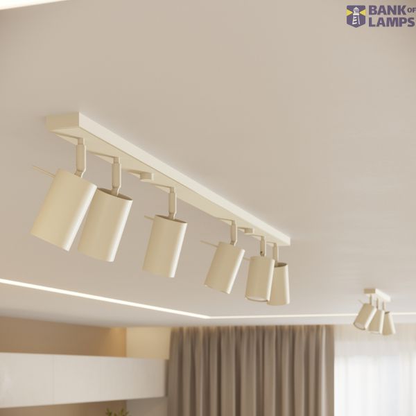 CEILING LAMP RING 6L BEIGE 6XGU10 image 5