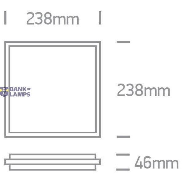 WHITE PLAFO LED 20W WW IP54 230V image 2