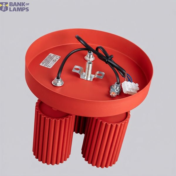 Ceiling lamp KARBON 3P red image 6