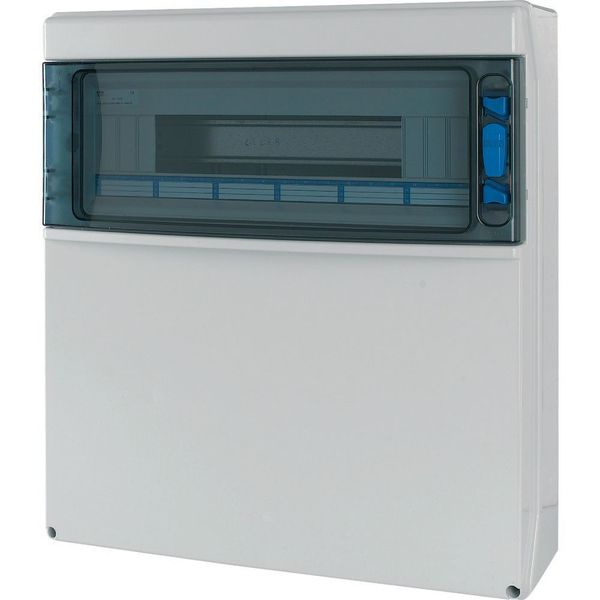 IKA-C-1/18-ST-X IKA professional distribution board, IP65 + clamps + mounting plate for built-in sockets image 6