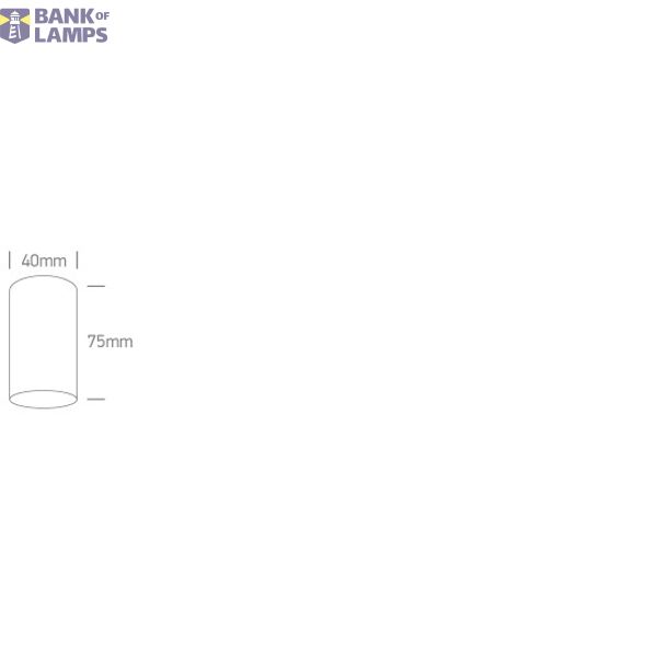WHITE CYLINDER 5W MR11 GU10 image 3