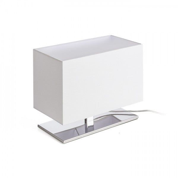 PLAZA S table white chrome 230V LED E27 15W image 1