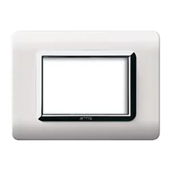 44 MOULD.PLATE WHITE CHROME FR.  3M image 1