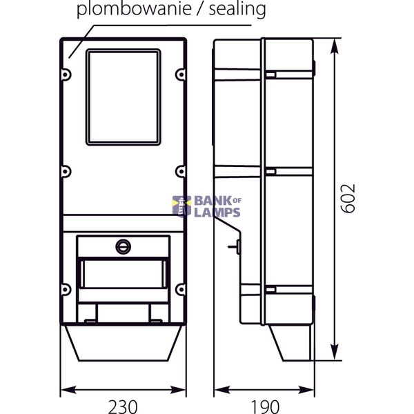 Measuring set housing - OZP/Z (with lock) image 2