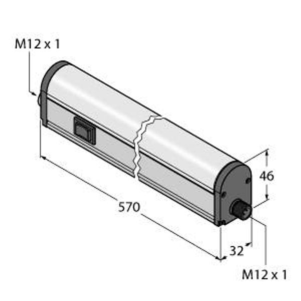 LED Linear Light In the Metal Housing   WLB32C570PBQ image 1