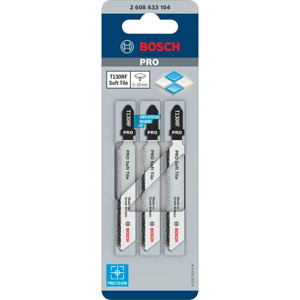 PRO Soft Tile T13RF Jigsaw Blade 3 pcs. image 1