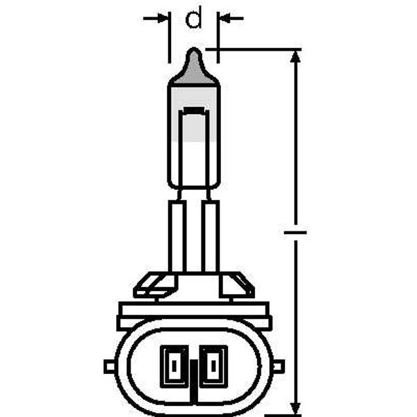 881CBI 27W 12V PGJ13 FS1 OSRAM image 2