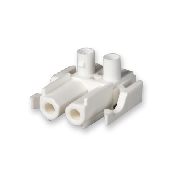Coupler 2-p socket, wht image 4