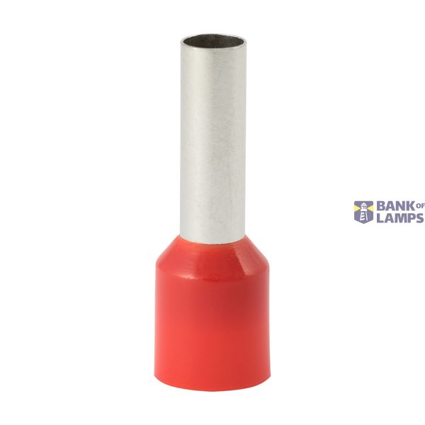 Single insulated sleeve terminal HI 6.0/12-jun red, Al/Cu image 1