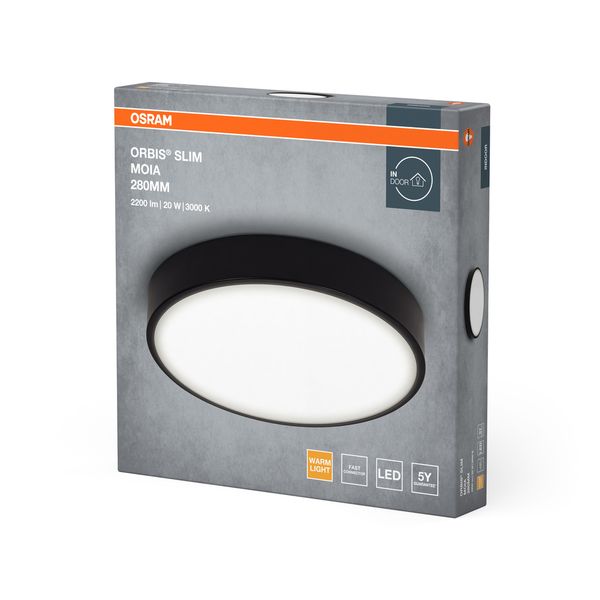 ORBIS SLIM MOIA 280MM 20W 830 BK OSRAM image 2