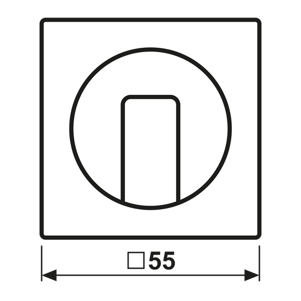 Centre plate with knob for rotary switch A1541SW image 5