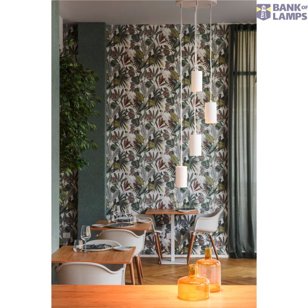 ASTO TUBE, pendant light, GU10, pendant length 250 cm, 4x max. 10 W, white image 4