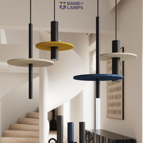 Pendant lamp FELTRO 1 black/yellow image 8
